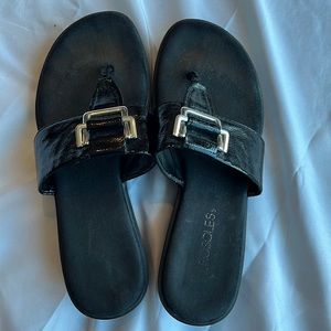 Aerosoles Black Patent Leather sandals